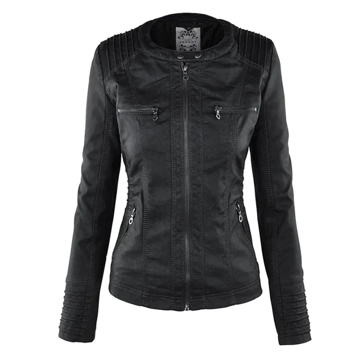 Drune | Elegantes Motorradjacke Mit Kapuze Aus Hochwertigem Leder