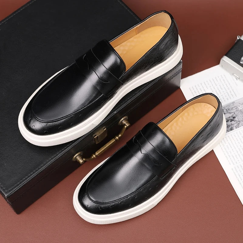 Drune Lässiger, Flacher Herren-Loafer
