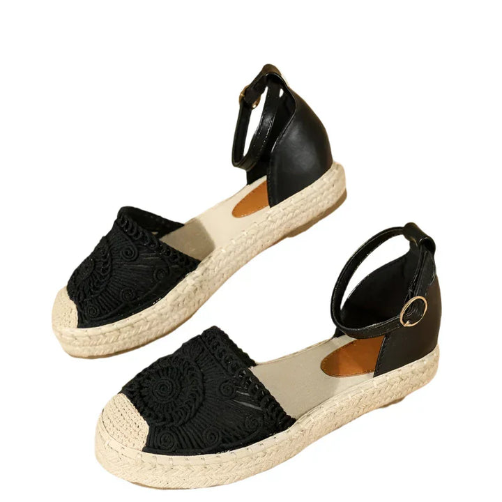 Drune | Damen Sommer Knöchelriemen Sandalen Boho