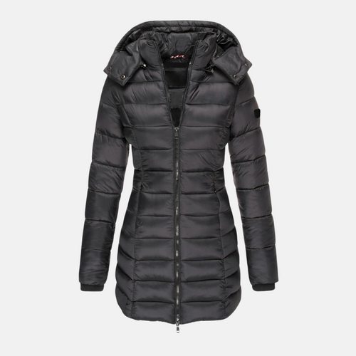 Drune | Pufferjacke Slim Fit Gepolstert und Isoliert mit Kapuze und Gerippten Bündchen