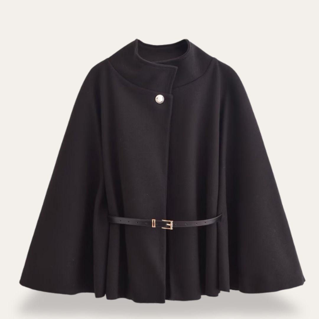 Drune | Stilvoll Woll Cape Mantel für Frauen