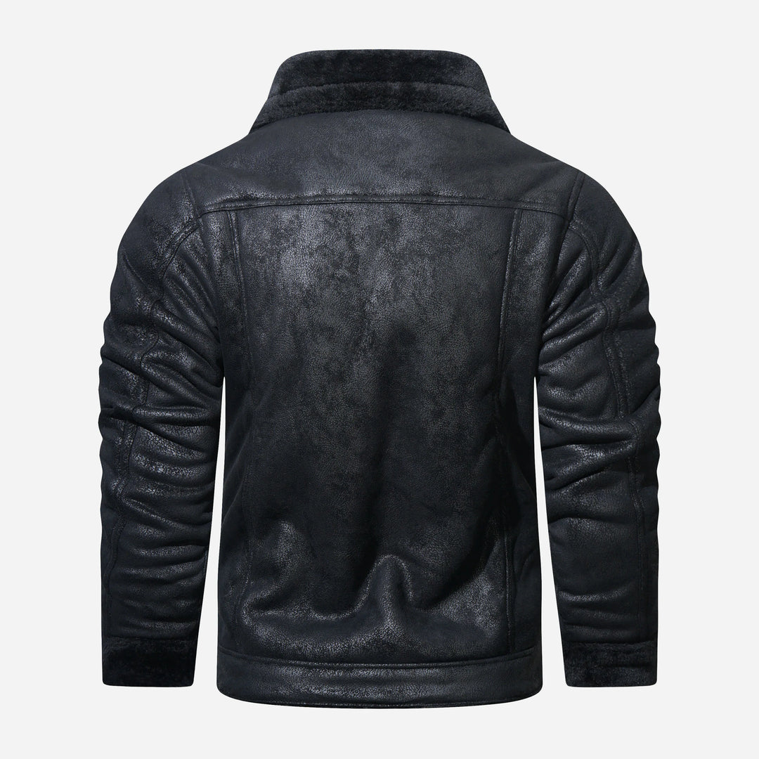 Drune | Leder Pilotenjacke mit Weicher Fütterung Marinus