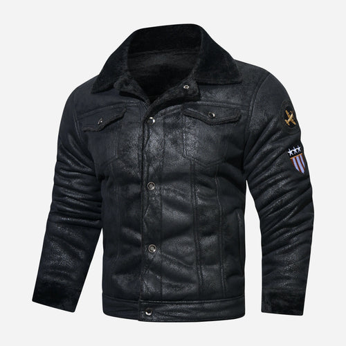 Drune | Leder Pilotenjacke mit Weicher Fütterung Marinus