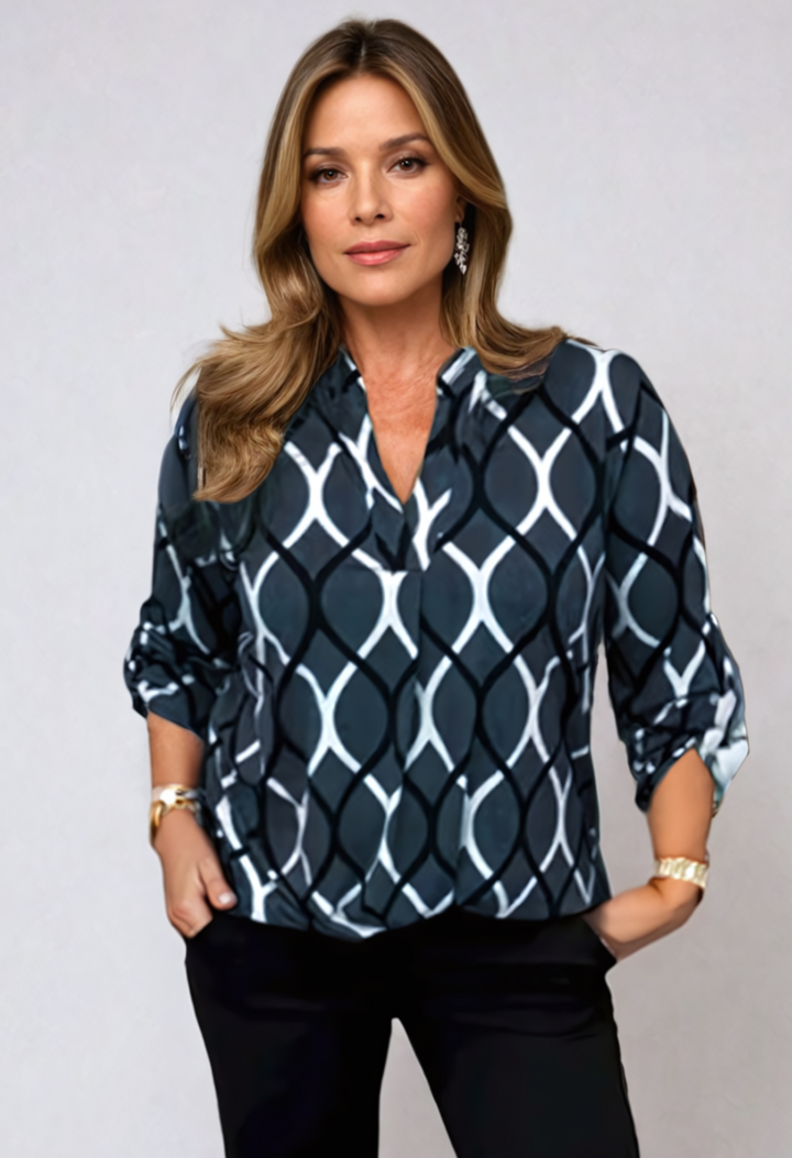 Drune | Bluse mit Leichter und Eleganter Passform