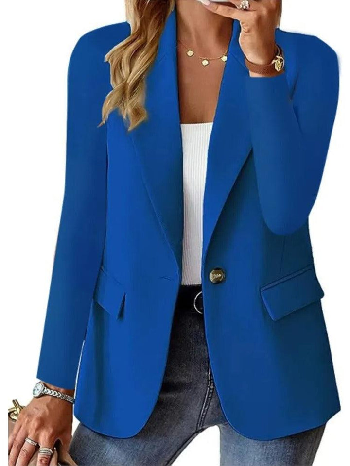 Drune | Lässige Blazerjacke mit Langen Ärmeln und Taschen für Damen