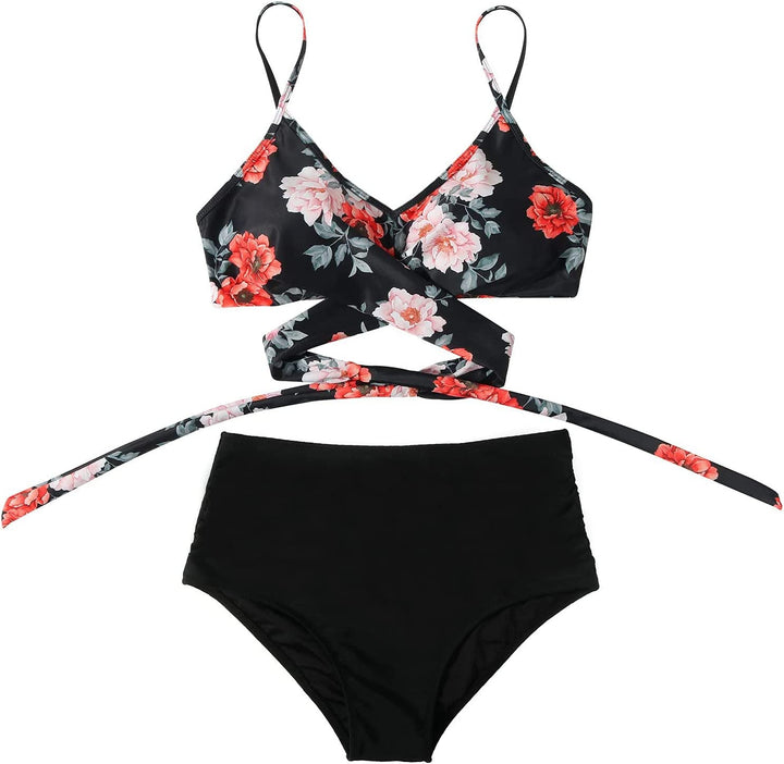 Drune | Buntes High-Waist-Biki für Damen
