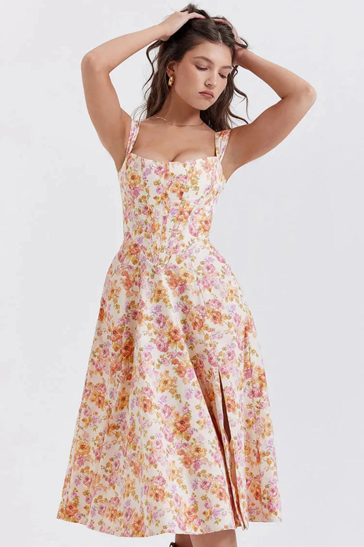 Drune | Ärmelloses Korsatz Kleid Sommerkleid