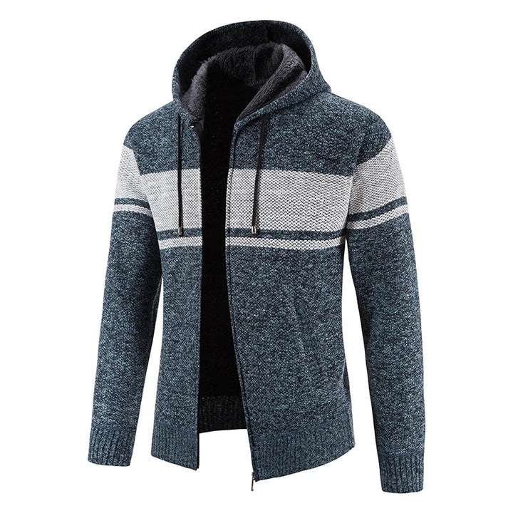 Drune - Lässige Herbst Strickjacke mit Kapuze für Männer