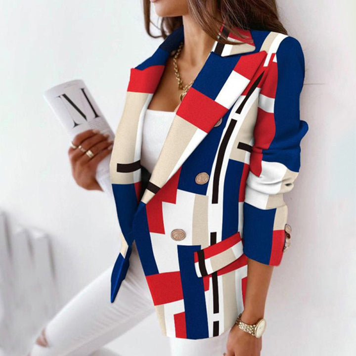 Drune | Eleganter Damenblazer mit Karriertem Muster