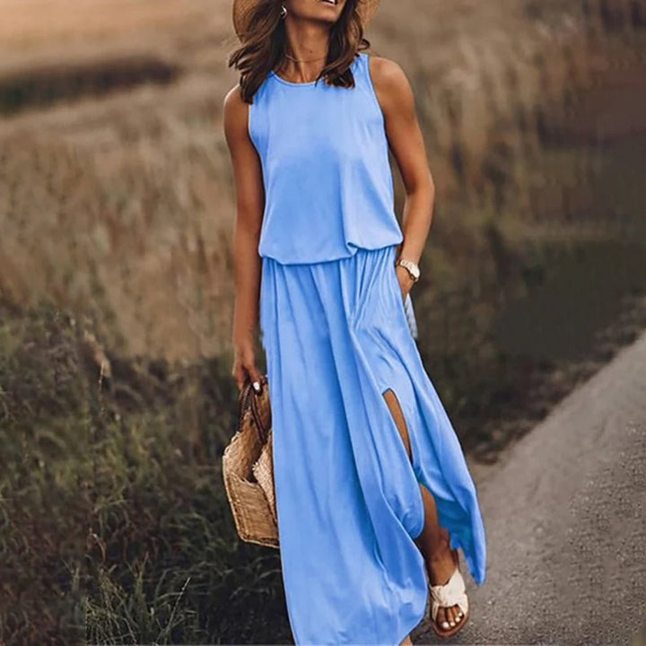 Drune - Lässiges Sommerkleid mit Schlitz