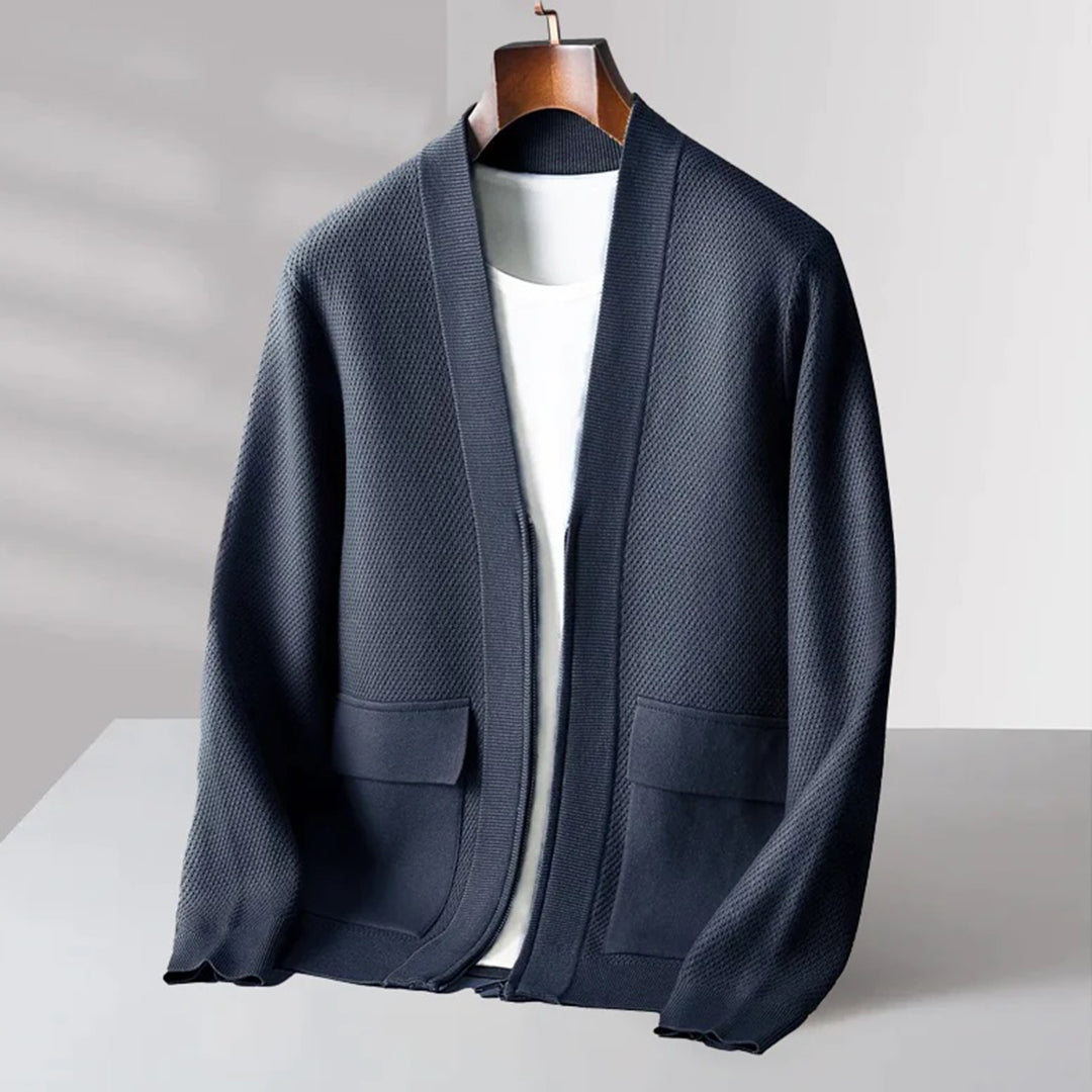 Drune | Herren Strickjacke Aus Wolle