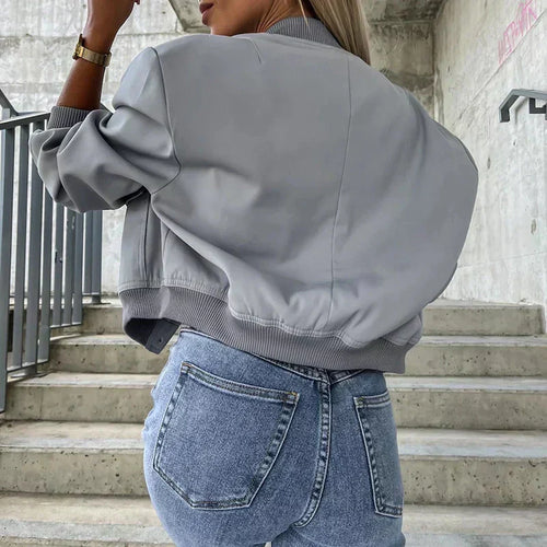 Drune | Lässig Knopfverschluss Sommerjacke Damenjacke