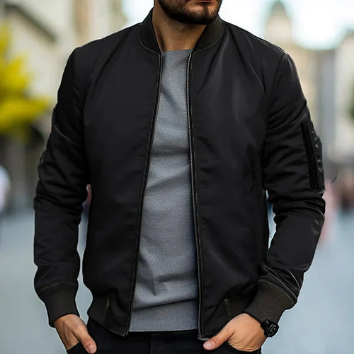 Drune | Casual Jacke mit Reißverschluss für Herren