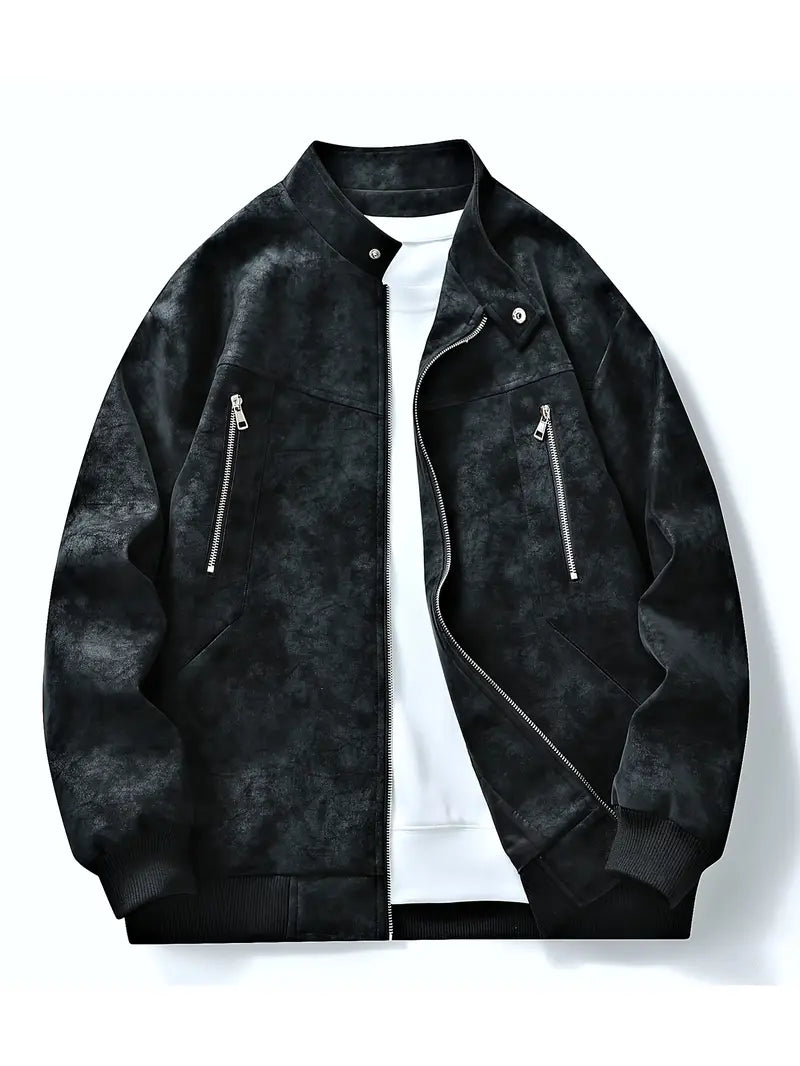 Drune | Reißverschluss Entspannte Passform Herbstjacke Herrenjacke