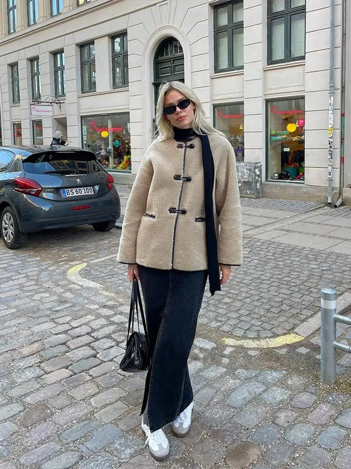 Drune | Creme Warm Damen Winterjacke