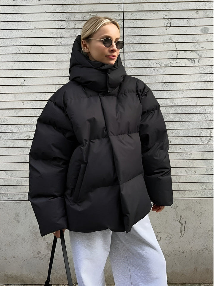 Drune | Pufferjacke Braun Warmer Wintermantel Bequem