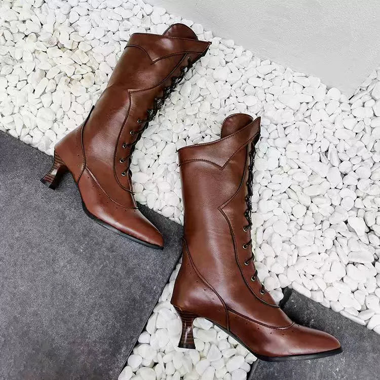 Drune | Stiefeletten Damen - Strukturierten Passform mit Absatz