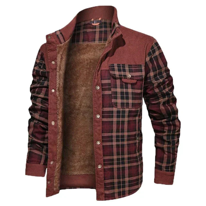 Drune | Herren Karierte Winterjacke - Gefüttert
