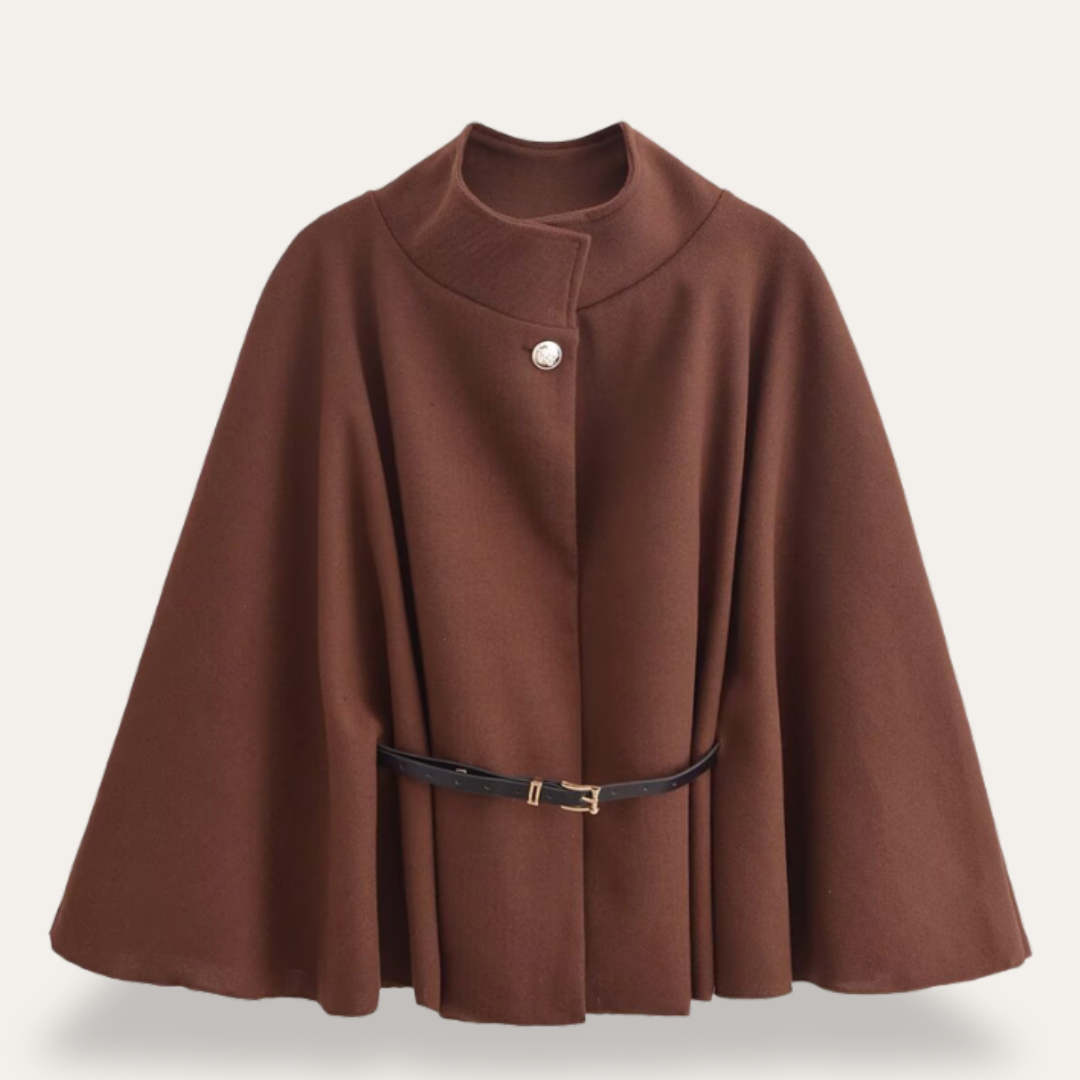 Drune | Stilvoll Woll Cape Mantel für Frauen