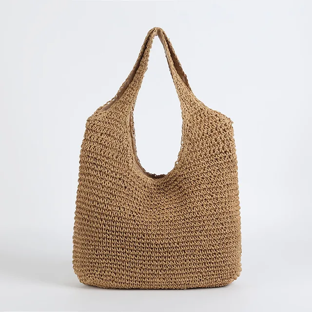 Drune | Marlene Elegante Stroh-Strandtasche