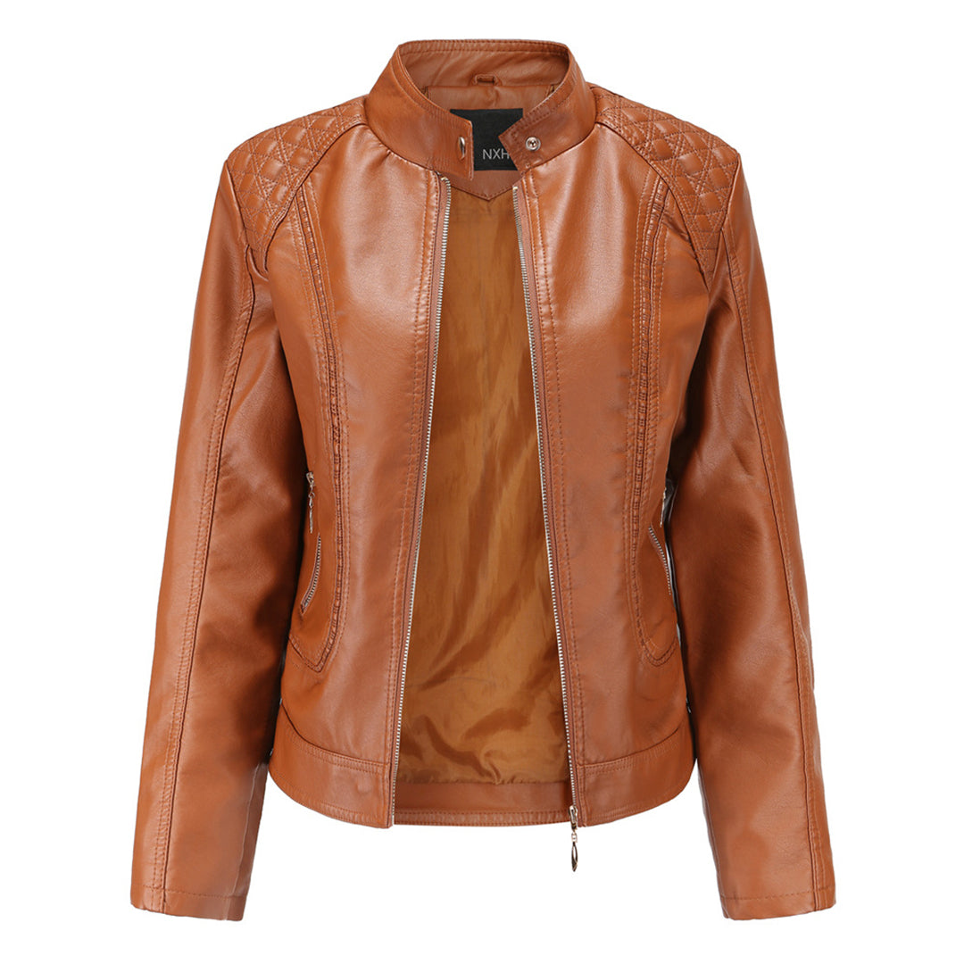 Drune | Stilvolle Leder Damenjacke aus echtem Leder