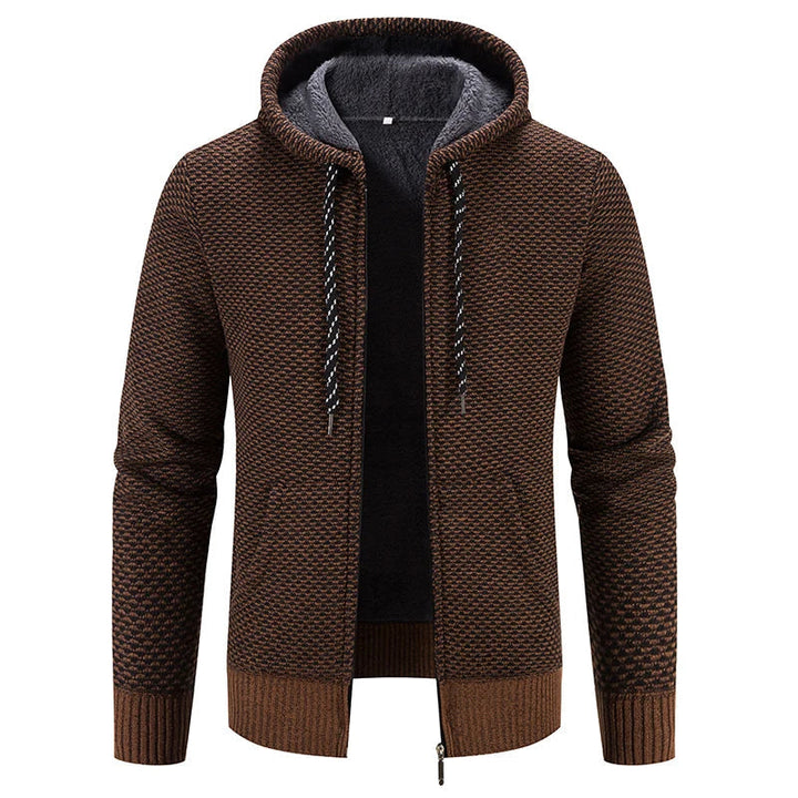 Drune - Lässige Herbst Strickjacke mit Kapuze für Männer