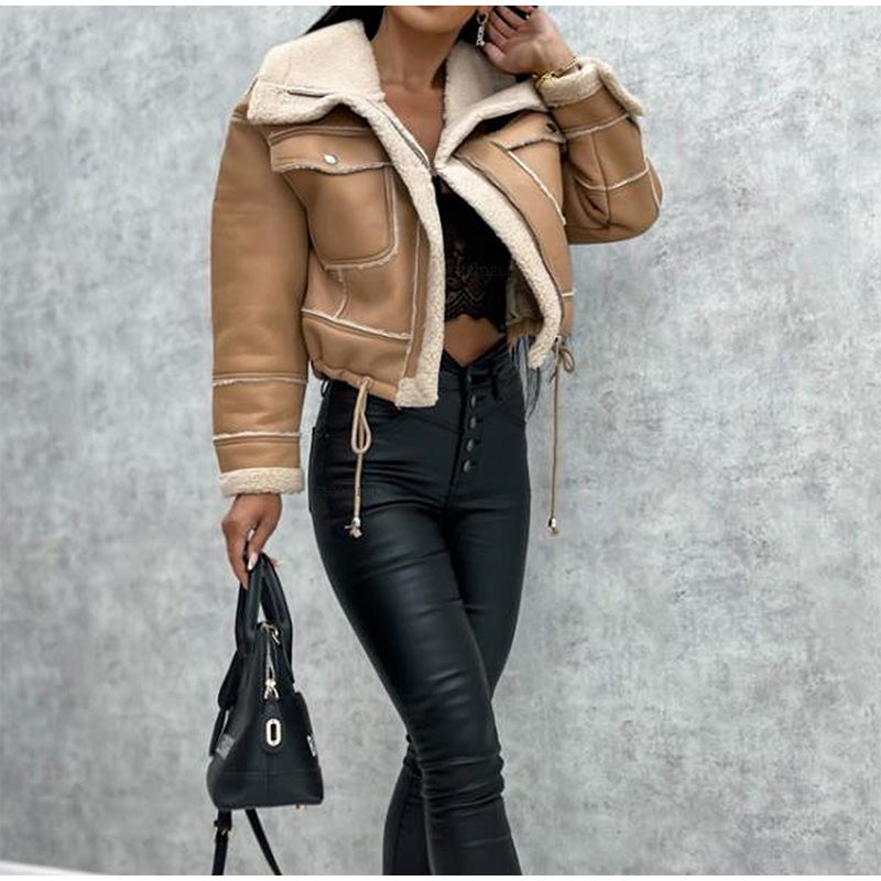 Drune | Pilotjacke mit Fell Damen