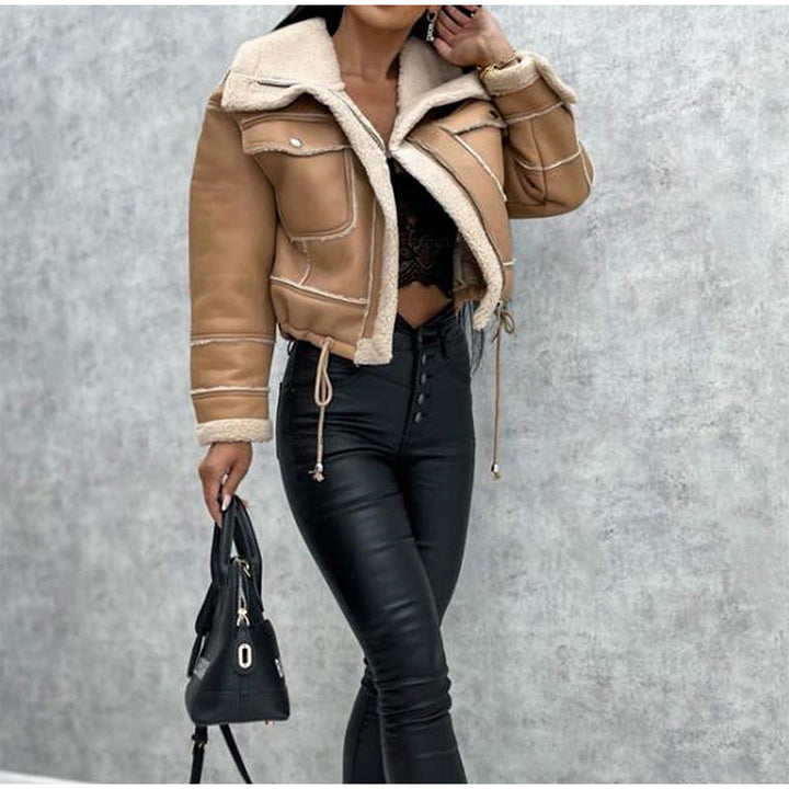 Drune | Pilotjacke mit Fell Damen