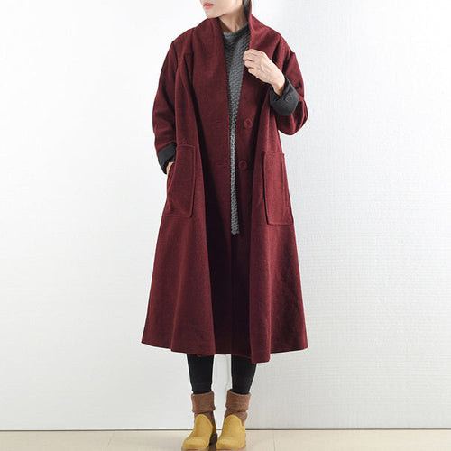 Drune | Wollmäntel 2025 Winter-Trenchcoats Übergrößen Cardigans