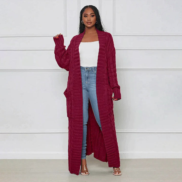 Drune | Langer Cardigan Klassischer zeitloser Stil Ideal für den Winter