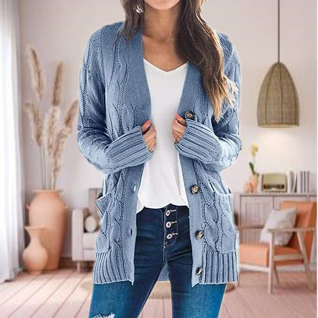 Drune | Zeitlose Strickstrickjacke für Damen