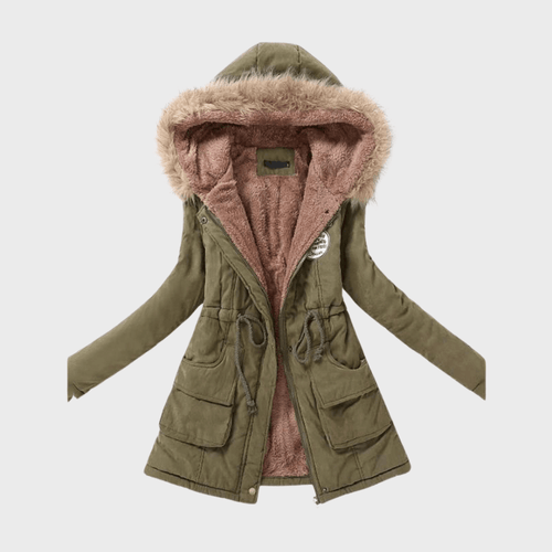 Drune | Fellgefütterte Parka - Warmes Kapuzen-Winterjacke - Verstellbare Taille - Kälte-Wetter-Essential