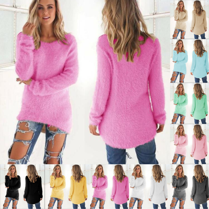 Drune | Strickpullover - Weiche Flauschige Qualität - Legere Passform - Lange Ärmel