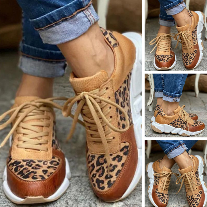 Drune - Ortopädische Leopardenschuhe mit extra Unterstützung