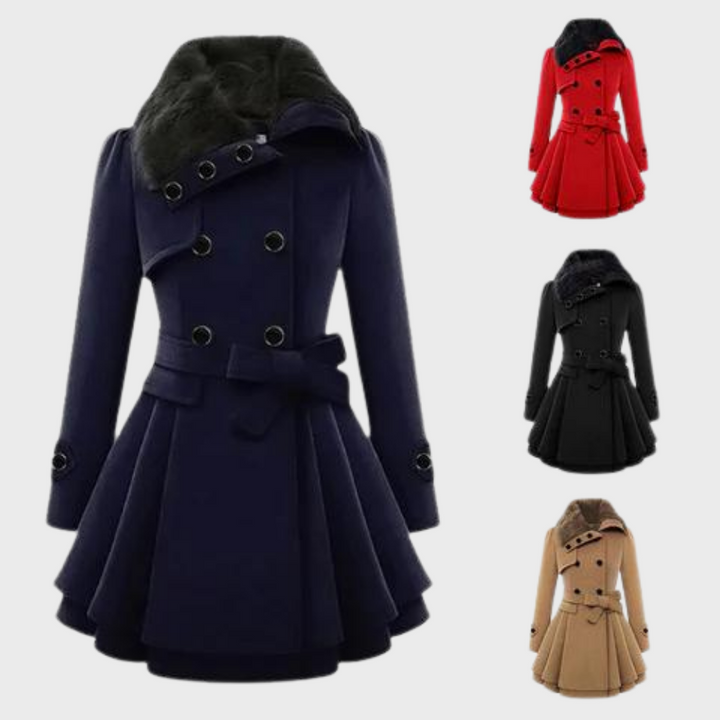 Drune | Trendy Damen Mantel Kleid Elsa