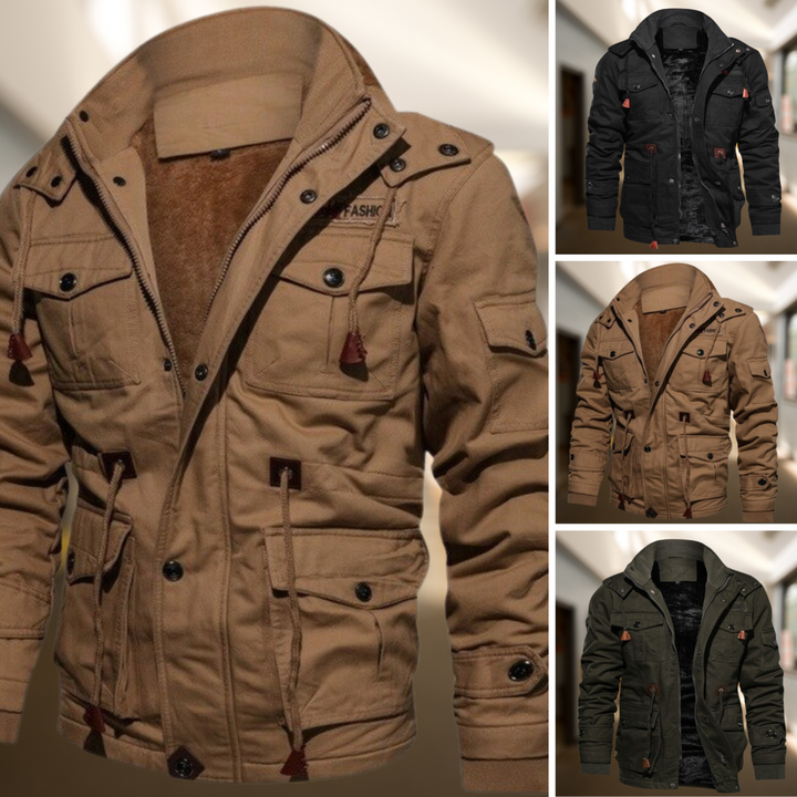 Drune | Winterjacke Herren warm gefüttert