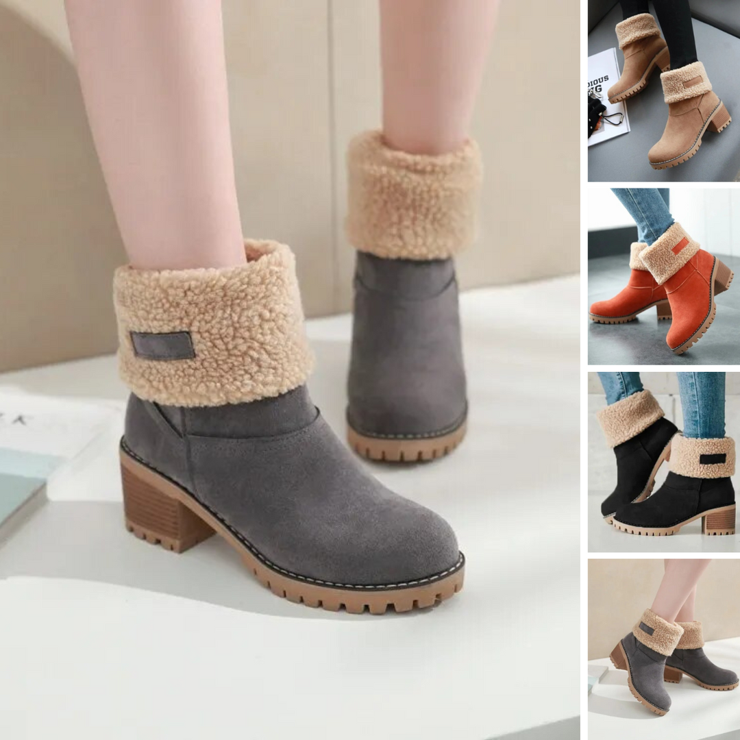 Drune | Bequeme Winter Knöchel Stiefel Mit Wolle Für Damen - Perfekt für Outdoor-Aktivitäten