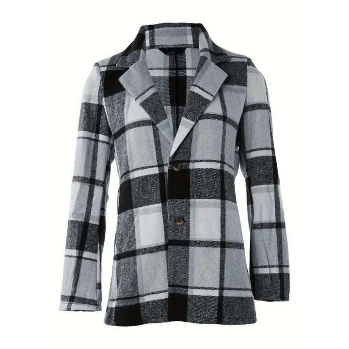 Drune | Kariertes Jacke Mit Klassischem Kragen Wollmischung Komfortabel Und Schick