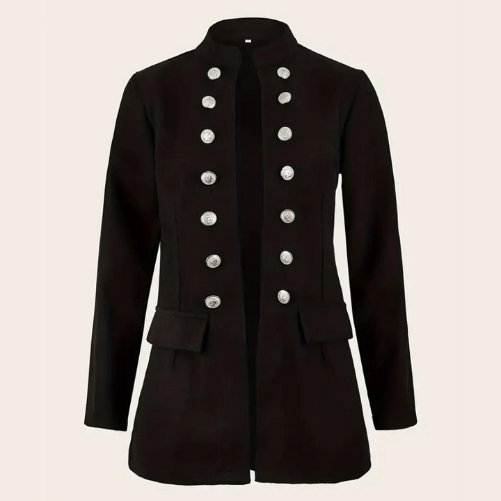Drune | Blazer mit Vorderknöpfen in Schwarz - Stilvoll und Vielseitig