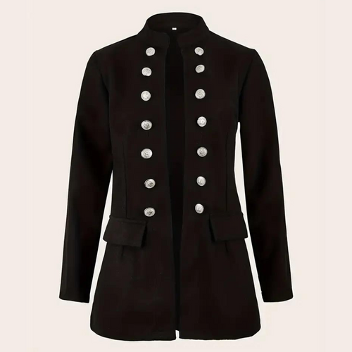 Drune | Blazer mit Vorderknöpfen in Schwarz - Stilvoll und Vielseitig