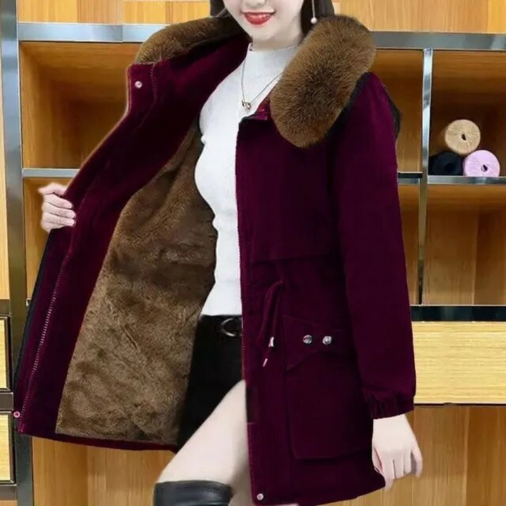 Drune | Lässiger Winterparka mit veganem Pelz für Frauen Ideal für den Winter
