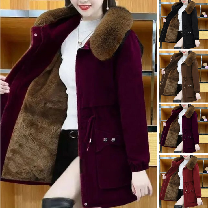 Drune | Lässiger Winterparka mit veganem Pelz für Frauen Ideal für den Winter