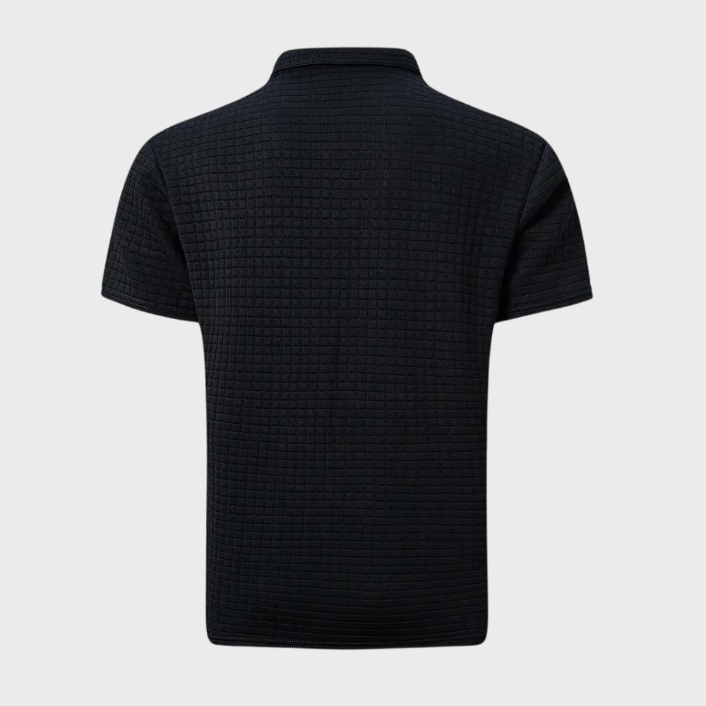 Drune - Texturiertes Poloshirt