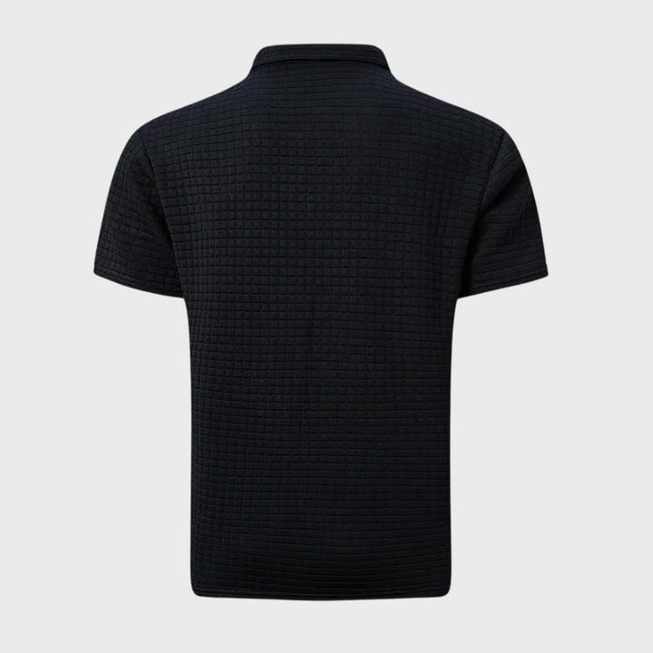 Drune - Texturiertes Poloshirt