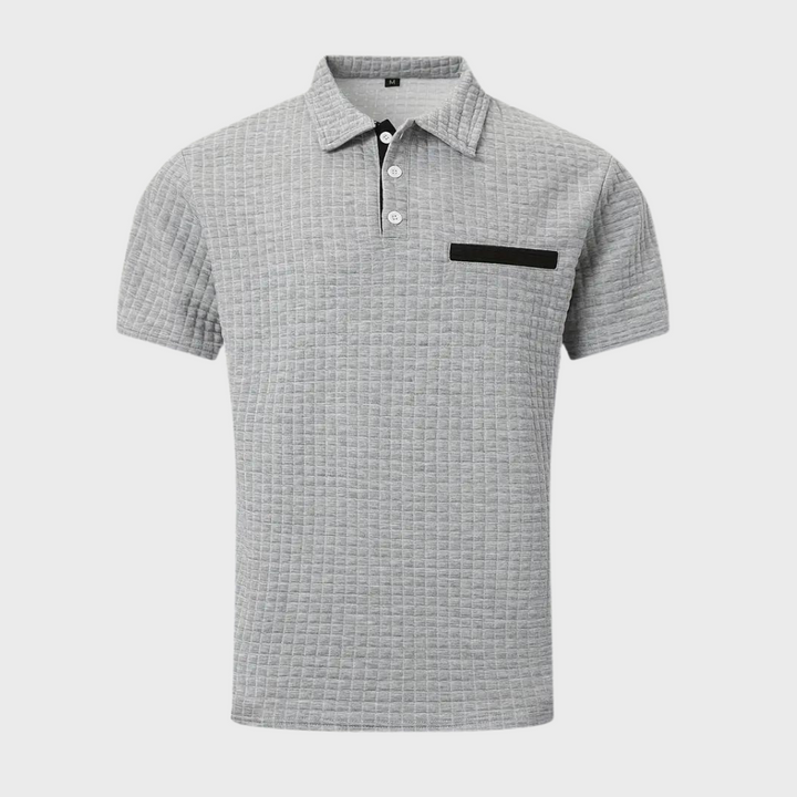 Drune - Texturiertes Poloshirt
