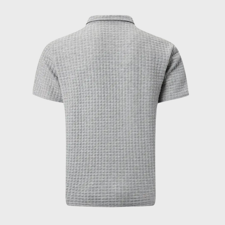 Drune - Texturiertes Poloshirt