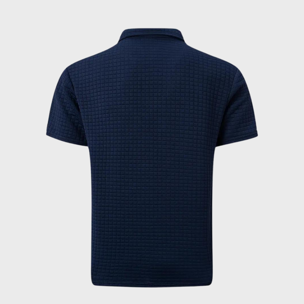 Drune - Texturiertes Poloshirt