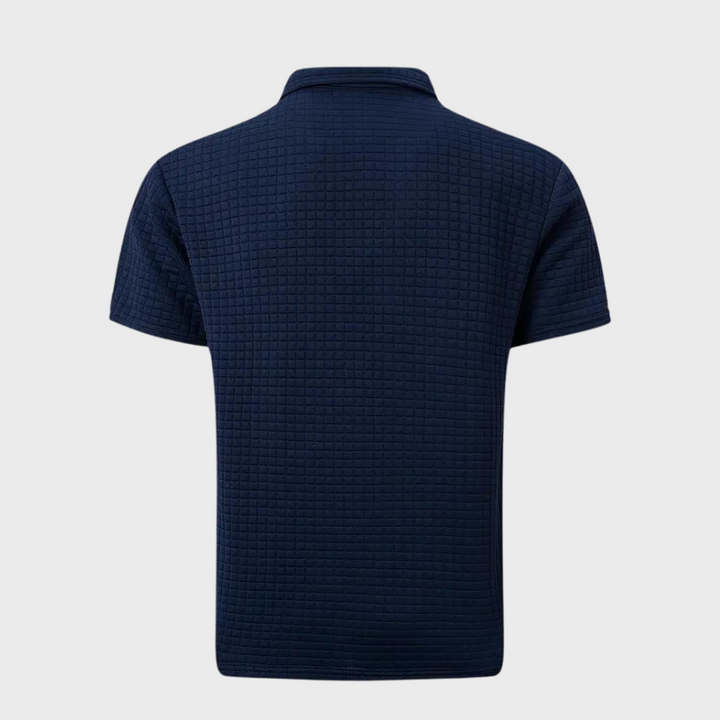 Drune - Texturiertes Poloshirt