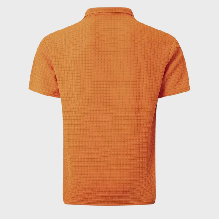 Drune - Texturiertes Poloshirt