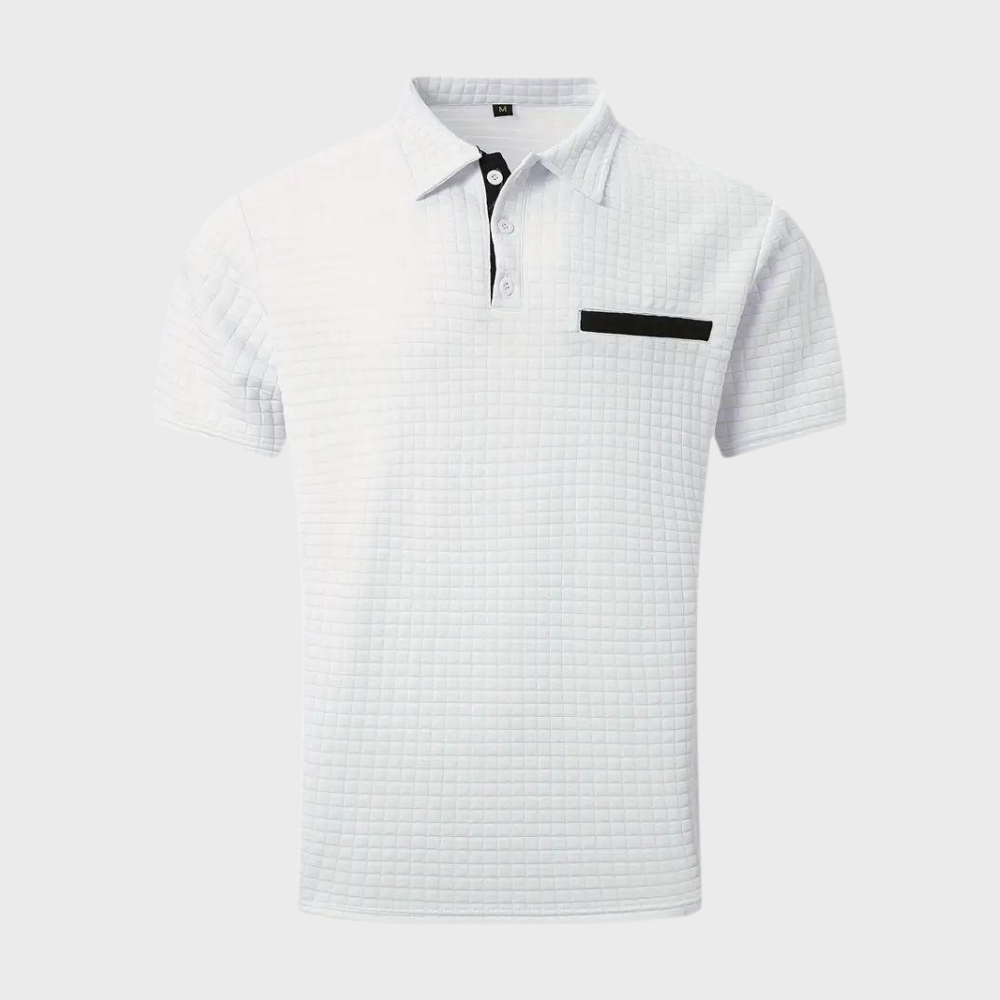 Drune - Texturiertes Poloshirt